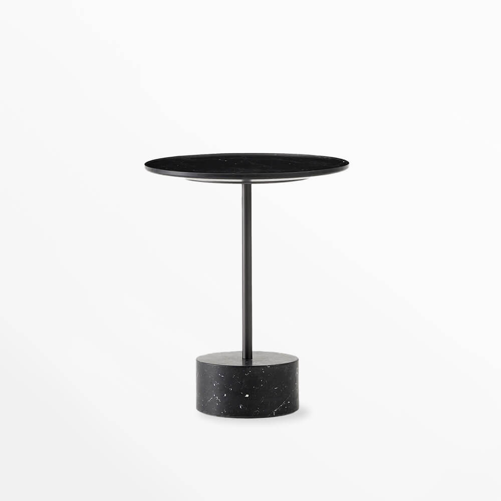 ajaco◇Cassina　East By EastwestJASMIN1 Cassina 9 Round Coffee Table – Marble Base with Glass Top