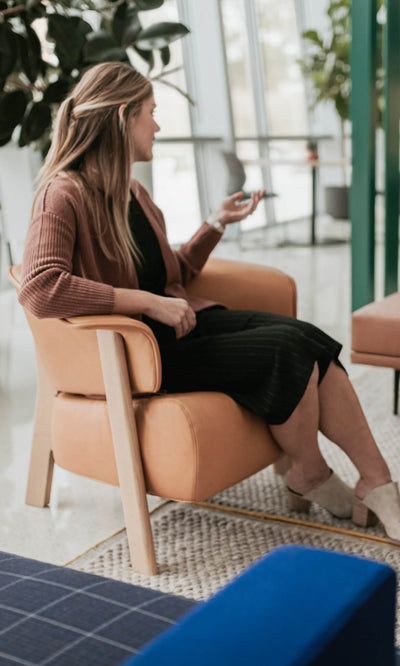 Back-Wing Lounge Chair in lifestyle shot