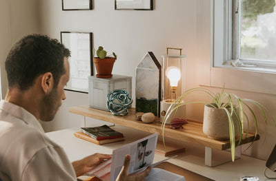 Elements Monitor Stand in lifestyle shot