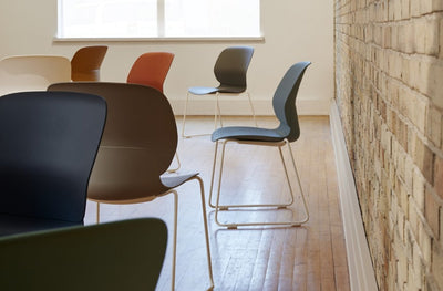 Maari Chair with Sled Base in lifestyle shot