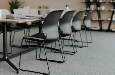 Maari Chair with Sled Base in lifestyle shot