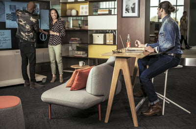 Immerse Ledge Table in lifestyle shot