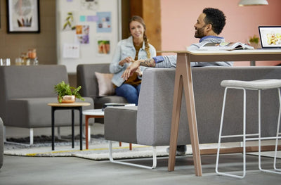 Immerse Ledge Table in lifestyle shot