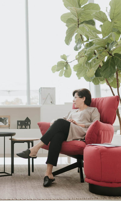 Lud'o Lounge Chair in lifestyle shot