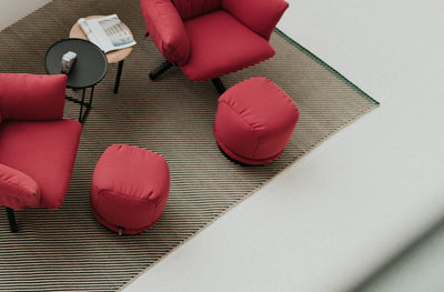 Lud'o Pouf in lifestyle shot