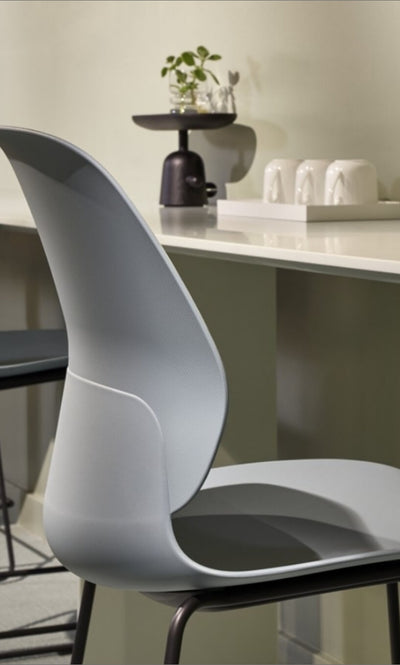 Maari Stool with Sled Base in lifestyle shot