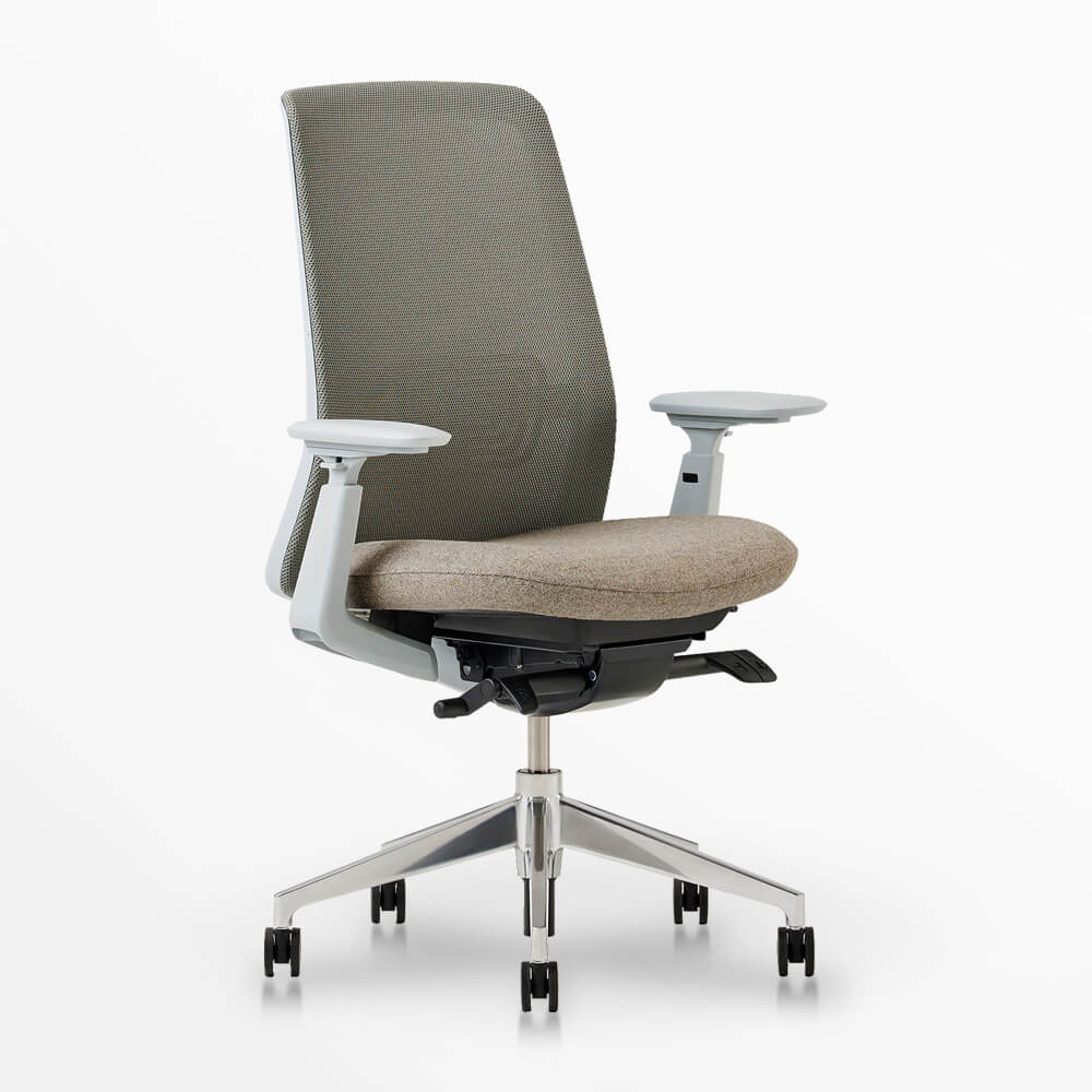 Soji Office Chair with customizable adjustments and breathable mesh back for optimal comfort and support.