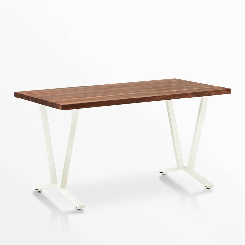 Elements Wood Top Flare Leg Desk
