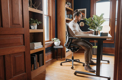 Zody Upholstered Office Chair in lifestyle shot
