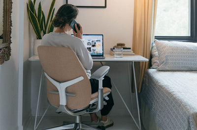 Zody Upholstered Office Chair in lifestyle shot