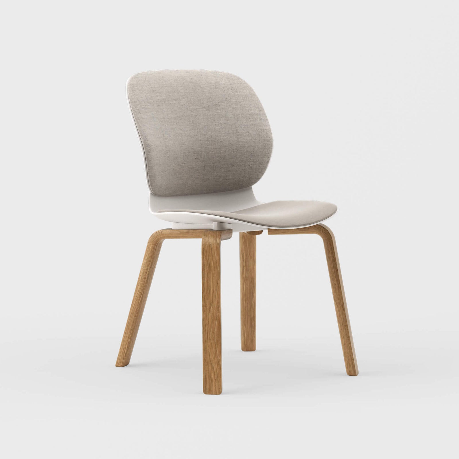 Maari Upholstered Chair with Wood Base