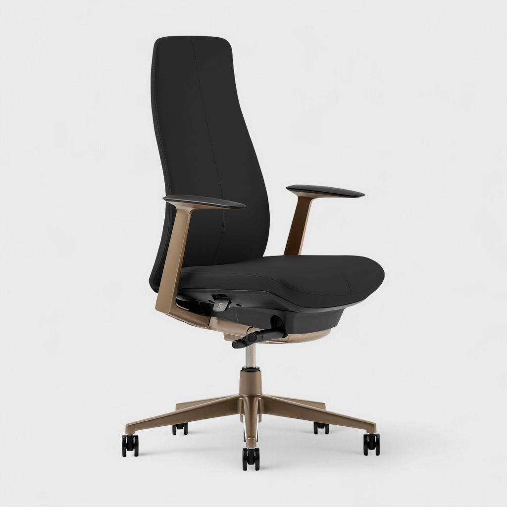 Fern Office Chair with Bronze Base