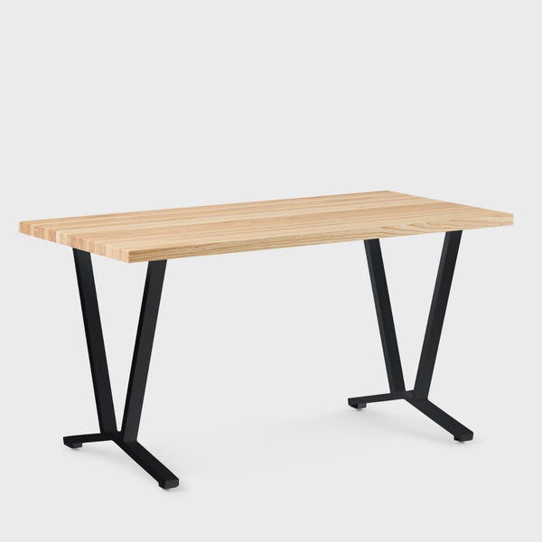 Elements Wood Top Flare Leg Desk